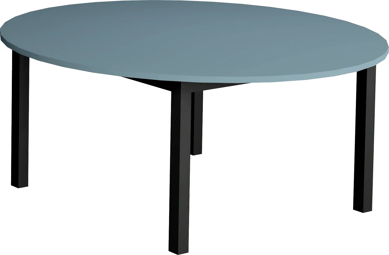 groepstafel rond, op steldoppen