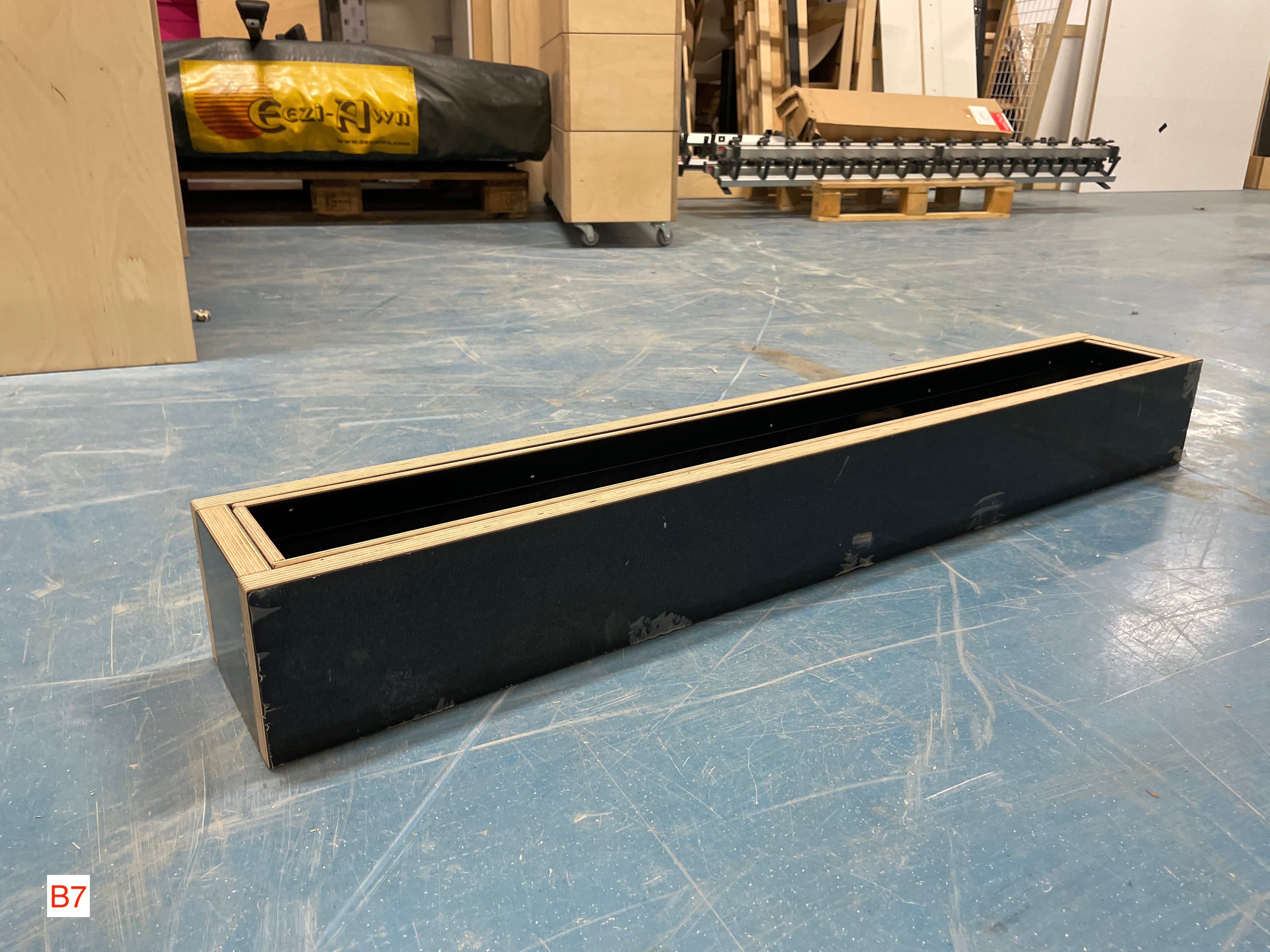 Plantenbak met folie