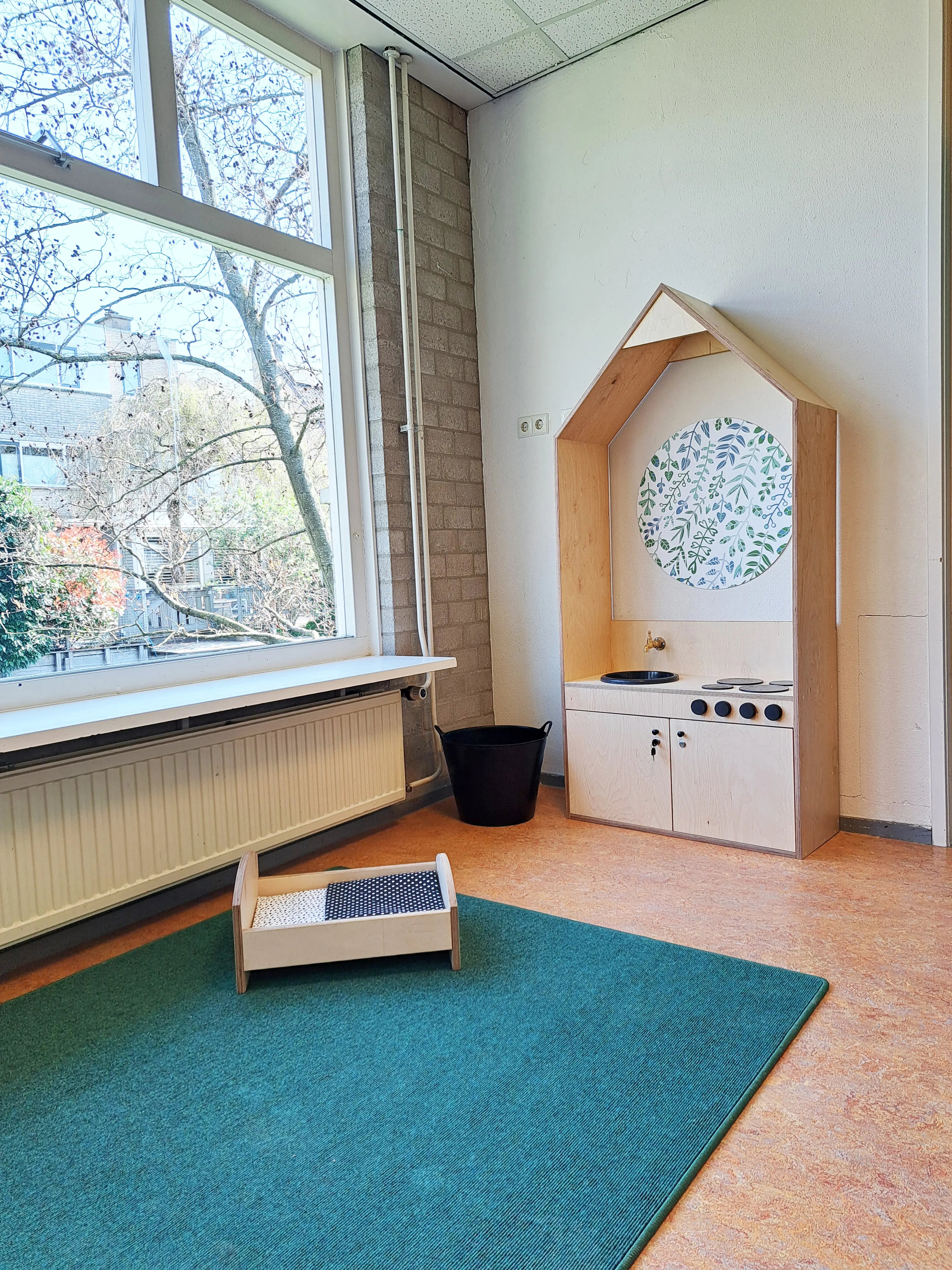 huishoek bed incl. matras en dekbed