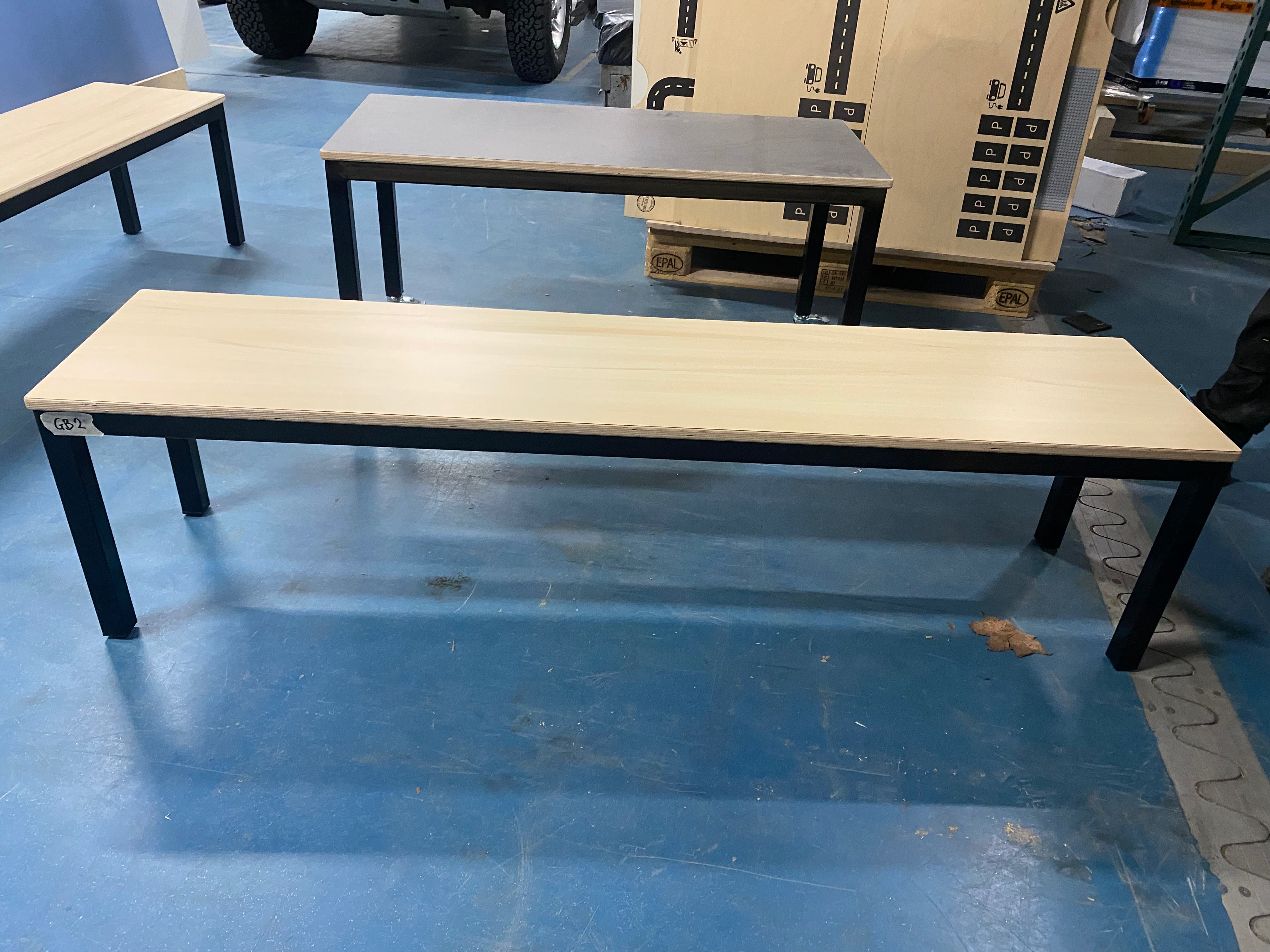 groepsbank op steldoppen