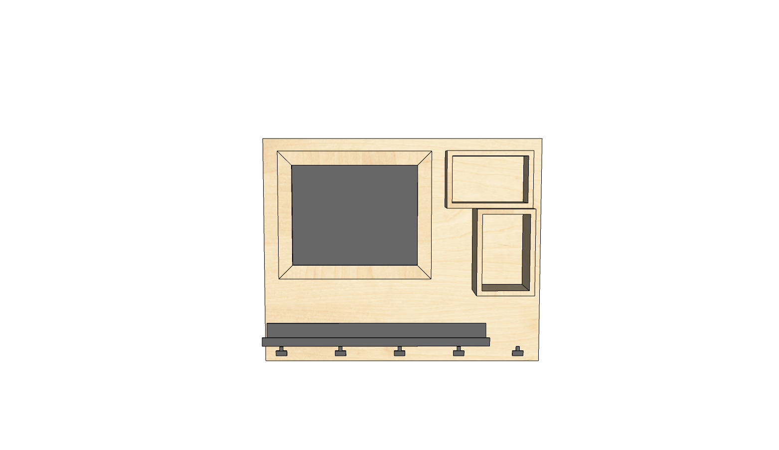 Wandbord Mini liggend krijtmagneetbord