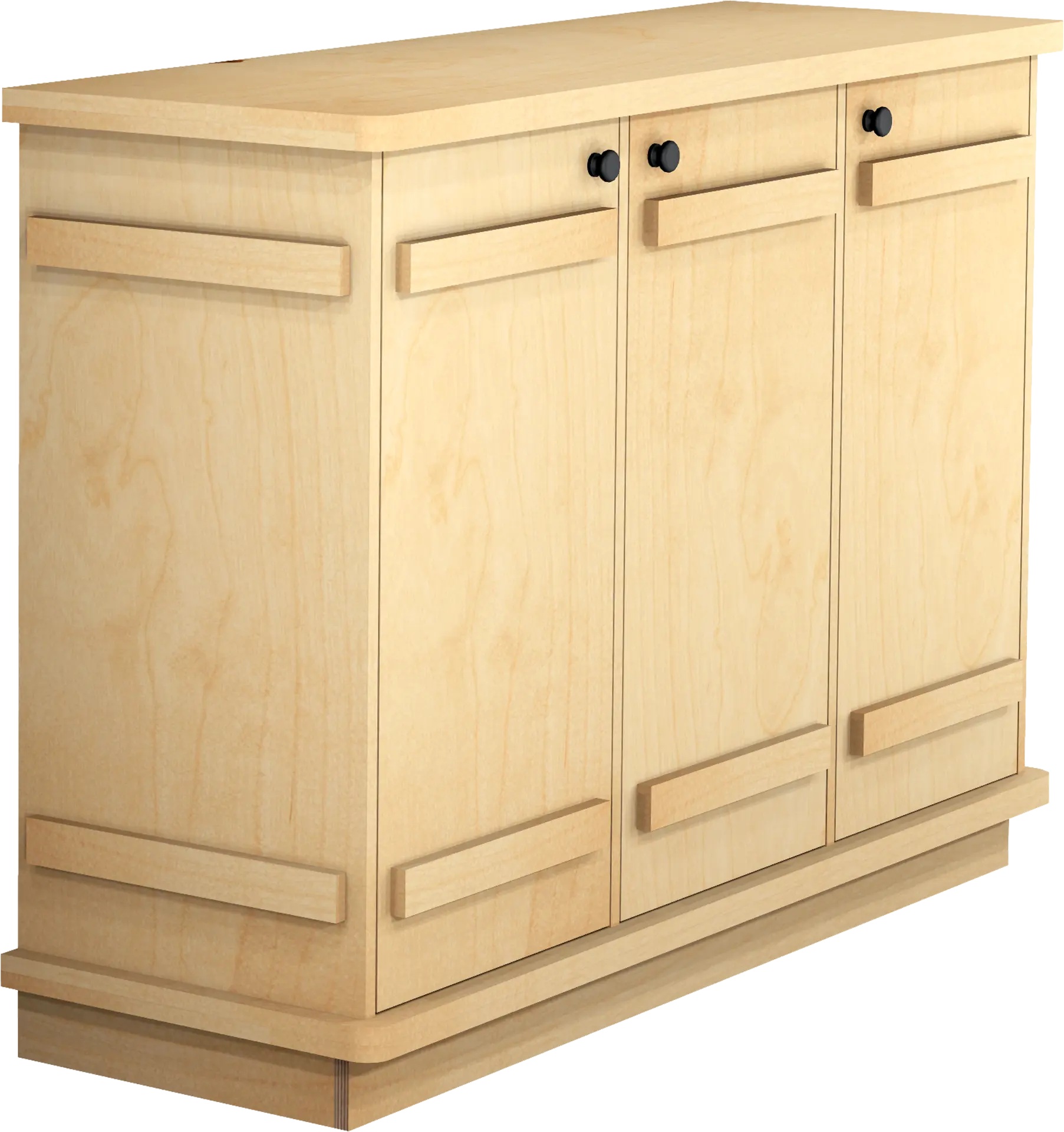 kast basic, met 3 deuren